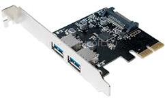 LogiLink PCI Express kártya, 2x USB 3.1 Gen2 (LOGILINK_PC0080) (LOGILINK_PC0080)