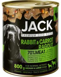 Jack kutya konzerv ragu - nyúl & répa 800 g