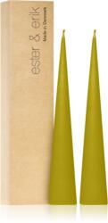 ester & erik cone candles pure wasabi (no. 68/2) свещ 2x25 см