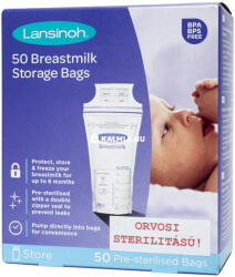 Lansinoh anyatejtároló zacskó 50 db - kalmia