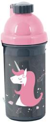 PASO Unikornis műanyag kulacs - kék-rózsaszín (PP24UC-3021) (PP24UC-3021)