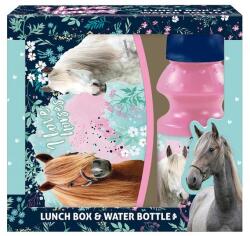 DERFORM I love horses lovas uzsonnás doboz kulaccsal - Trikolor (ZSBKO23)