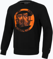 Pitbull West Coast Férfi Pitbull West Coast Crewneck Sweatshirt Narancssárga Kutya 24 fekete
