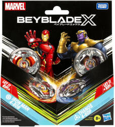 Bey Blade Beyblade X Marvel Set Duo Iron Man 4-80b Si Thanos 4-60p (G0278_G0287) - roua Figurina