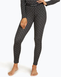 icebreaker női termónadrág Merino 260 Vertex Leggings On-Piste fekete/ snow/j