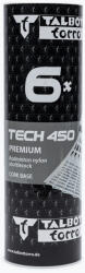 Talbot-Torro Tech 450 tollaslabda ütők, Premium Nylon 6 db fehér 469282