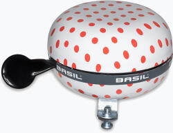 Basil Kerékpár csengő Basil Polkadot Big Bell white/red dots