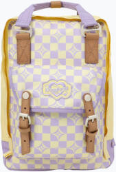 Doughnut Macaroon Kaleido sorozat 16 literes vajszínű kockás városi hátizsák