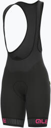 Alé Női kerékpáros rövidnadrág Alè Pantalone C/B Traguardo bibshort fekete/rózsaszín L11551518