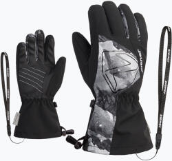 ZIENER Gyerek síkesztyű ZIENER Laval Aquashield AW black/grey mountain