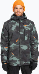 Quiksilver Férfi snowboard kabát Quiksilver Mission Printed puzzle camo sea spray
