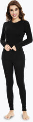 WOOLCANO Női termikus fehérnemű szett WOOLCANO Merino SET0543 fekete