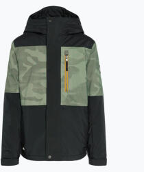 Quiksilver Mission Printed Block Ifjúsági spray camo babérkoszorúval díszített gyermek snowboard kabát