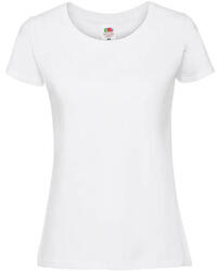 Fruit of the Loom Csomag akciós póló (minimum 3 db) Női póló Rövid ujjú Fruit of the Loom Lady-Fit Ringspun Premium T - M, Fehér