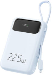 Mcdodo MC-3254 Powerbank Integrált Kábellel, Lightning, 10000 mAh, 22, 5 W, Kék