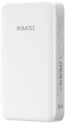 ROMOSS WSC10 Powerbank USB-A + USB-C, 10000 mAh, 20 W, Fehér