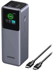 UGREEN 35525B Powerbank USB-A + 2xC, 25000 mAh, 200 W, Szürke (35525B)