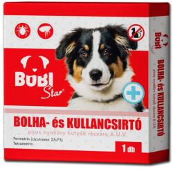 Bobi Star zgardă antiparazitară pentru câini, diverse culori Roșu - 1 buc. Expiră: 2026.10. 31