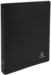 Exacompta Gyűrűs könyv, 4 gyűrű, 40 mm, A4, PP, EXACOMPTA, fekete 512801E (512801E)