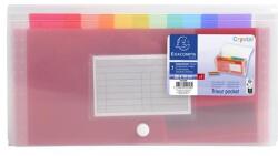 Exacompta Harmonikamappa, 260x140 mm, PP, 7 rekeszes, EXACOMPTA 55398E (55398E)