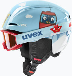 uvex Детска ски каска UVEX Viti Комплект + очила Speedy Pro light blue birdy/lasergold lite