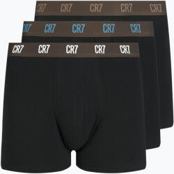 CR7 Pantaloni scurți de boxer CR7 Basic Trunk pentru bărbați 3 perechi negru/maro