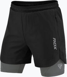RDX Pantaloni scurți de antrenament RDX T16 black/grey