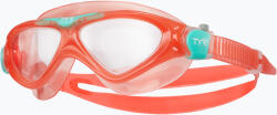 TYR Mască de înot TYR Rogue clear/coral/turquoise