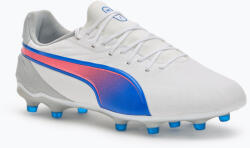 PUMA Футболни обувки PUMA King Match FG/AG puma white/bluemazing/flat light grey/sunset glow