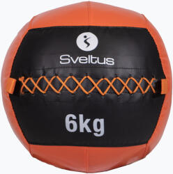 Sveltus Minge medicinală Sveltus Wall Ball 6 kg black/red
