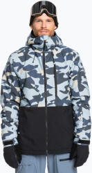 Quiksilver Geacă de snowboard pentru bărbați Quiksilver Mission Printed Block puzzle camo ice flow