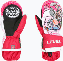 Level Детски скиорски ръкавици Level Animal pk bordeaux