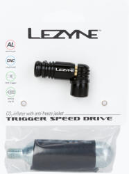 Lezyne TRIGGER SPEED DRIVE Gonflajator pentru biciclete alimentat cu CO2 + 1x cartuș negru LZN-1-C2-TRSDR-V104