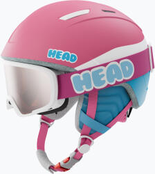 HEAD Cască de schi pentru copii HEAD Maja Set + Gogle Jr pink/blue/silver red