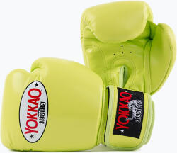 YOKKAO Mănuși de box pentru bărbați YOKKAO Matrix lime punch