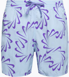 Nike Pantaloni scurți de volei Nike Swoosh Line 5" violet pentru bărbați NESSD509-451