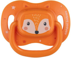 Canpol Babies Szilikon cumi szimmetrikus Cute animals 6-18m 1db narancssárga