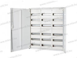 OMU system OMU FV3-6 3 mezős 6 soros falra szerelhető fém elosztószekrény (6x36 modul) 950x800x165mm IP43 750°C