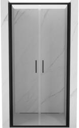 Mexen Exo, kétszárnyú zuhanyajtó 100x200 cm, 6 mm átlátszó üveg, fekete profil, 814-100-000-70-00 (814-100-000-70-00)