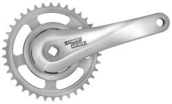 Sturmey Archer FCS608 négyszögtengelyes single speed hajtómű, 38T, 170 mm, 3/32", alumínium, ezüst színű