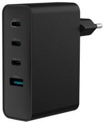 NATEC Univerzális USB töltő Natec GaN 100W, 3X USB-C, 1X USB-A, fekete NUC-2234