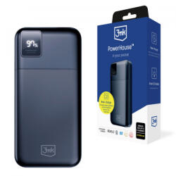 3mk Protection PowerHouse 20000mAh powerbank, külső akkumulátor (22.5W, QC + PD) fekete