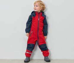Tchibo Gyermek softshell kezeslábas, piros-kék Piros-tengerészkék colorblocking mintával 122/128