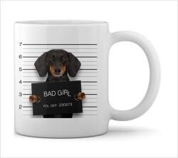 WONDEX Bögre tacskó, Bad girl! 360ml 8x9, 5cm kerámia