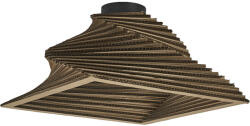 OSRAM Decor Cardboard Square Ceiling Turn beltéri oldalfali lámpatest barna színben, E27 foglalattal, IP20 védettséggel, 5 év garanciával, 220-240V ( 4058075837461 ) (4058075837461)