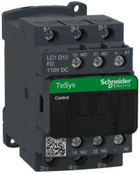 Schneider Electric LC1D12FD DC mágneskapcsoló, 5, 5kW/12A (400V, AC3), csavaros csatlakozás, 1Z+1NY (LC1D12FD)