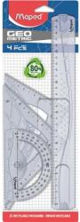 Maped Vonalzókészlet, műanyag, 4 darabos, MAPED "Geometric (IMA242767) - tintasziget