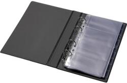 Panta Plast Névjegytartó, 200 db-os, gyűrűs, PANTA PLAST, fekete (INP328202F) - tintasziget