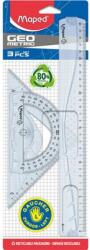 Maped Vonalzókészlet, műanyag, 3 darabos, balkezes, MAPED (IMA897118) - tintasziget