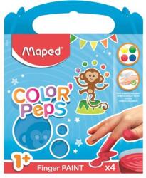 Maped Ujjfesték, alap színek, 4x80 g, MAPED (IMA812510) - tintasziget